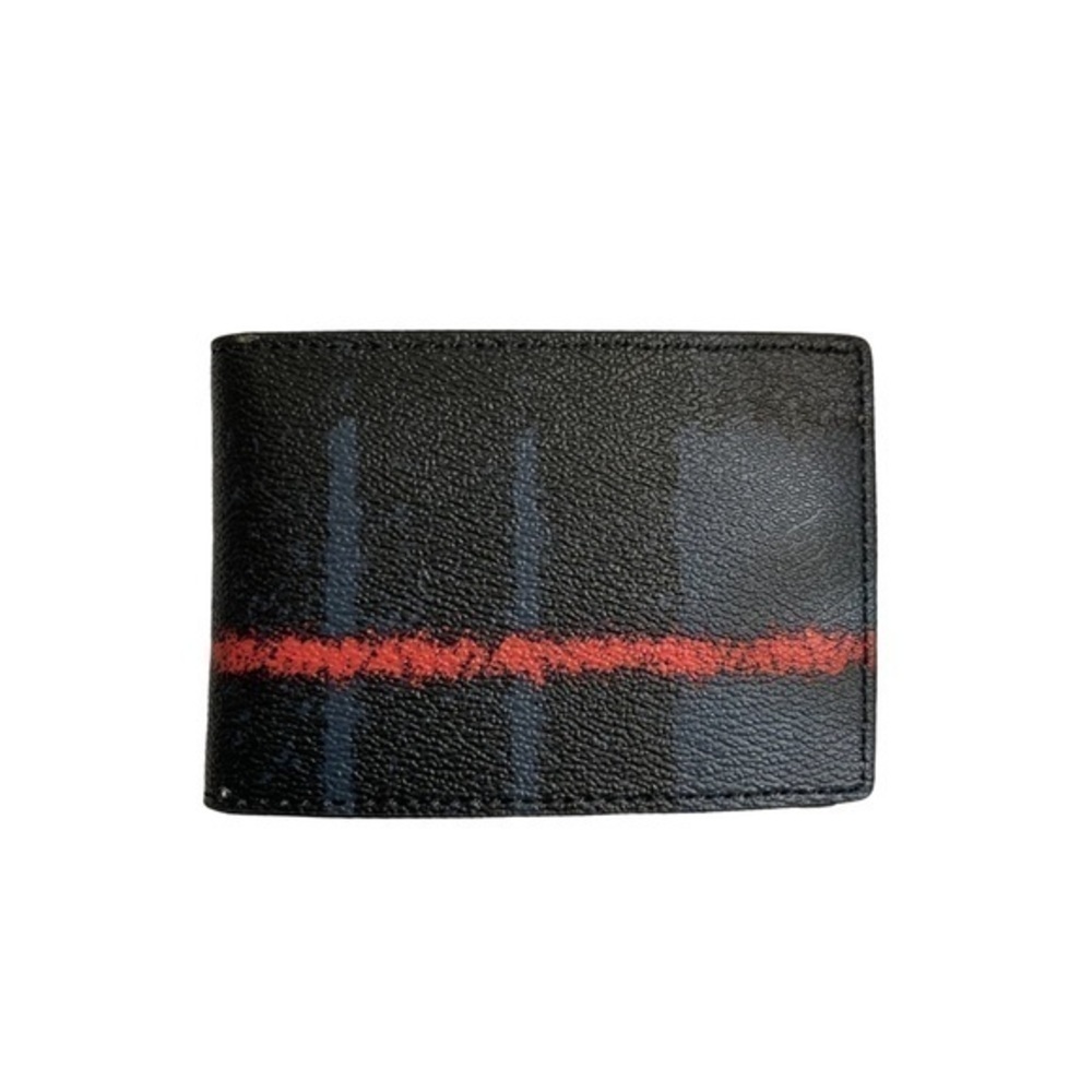 Coach plaid mini mens card wallet nwot - Picture 3 of 6